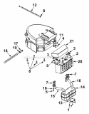 Engine Accessories Intek Twin Diagram and Parts List for 2002 Yard Machines Lawn Tractor
